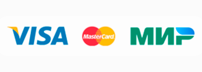 VISA, MasterCard, UnionPay, Мир